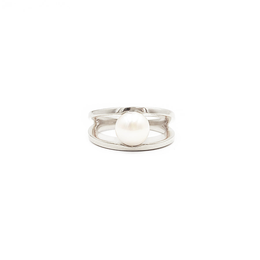 Statement Open Pearl Ring (Plata .925)