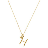 Initial Necklace (Plata .925 con Baño de Oro Amarillo)