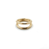 Anillo Doble Musa (Plata .925 con Baño de Oro)