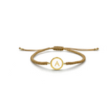 Pulsera Aura Initials  (Plata .925 con Baño de Oro)
