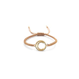 Pulsera Inicial con Marco (Plata .925 con Baño de Oro)