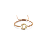 Pulsera Inicial con Marco (Plata .925 con Baño de Oro)