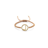 Pulsera Inicial con Marco (Plata .925 con Baño de Oro)