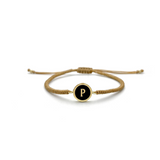 Pulsera Aura Initials  (Plata .925 con Baño de Oro)