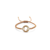 Pulsera Inicial con Marco (Plata .925 con Baño de Oro)