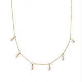 Choker de Perla Arroz (Oro Laminado Amarillo)