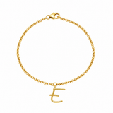 My Initial Pulsera (Plata .925 con Baño de Oro)