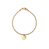Pulsera Inicial Esferas 2mm (Oro Laminado Amarillo)