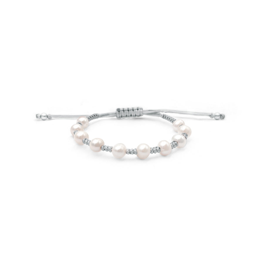 Knots & Pearls Bracelet (Plata .925)