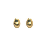 Broquel Grande Pebble (Plata .925 con Baño de Oro)