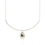 Gargantilla Dije Grande Pebble (Plata .925)