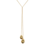 Lariat Pebble (Plata .925 con Baño de Oro)