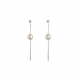 Aretes Rice Pearl Drop (Plata .925)