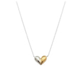 Dije Duo Heart (Plata .925 con Baño de Oro)