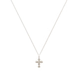 Collar Cruz Esferas Chica (Plata .925)