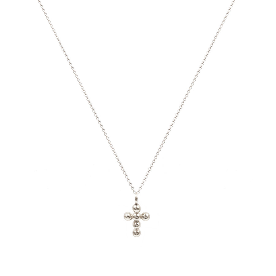 Cross Spheres Necklace (Plata .925)