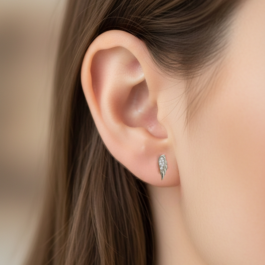 Broquel Alita con Zirconias (Plata .925)