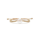 Pulsera Perla Coin (Oro Laminado)