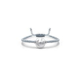 Pulsera Perla Coin Tejida (Plata .925)