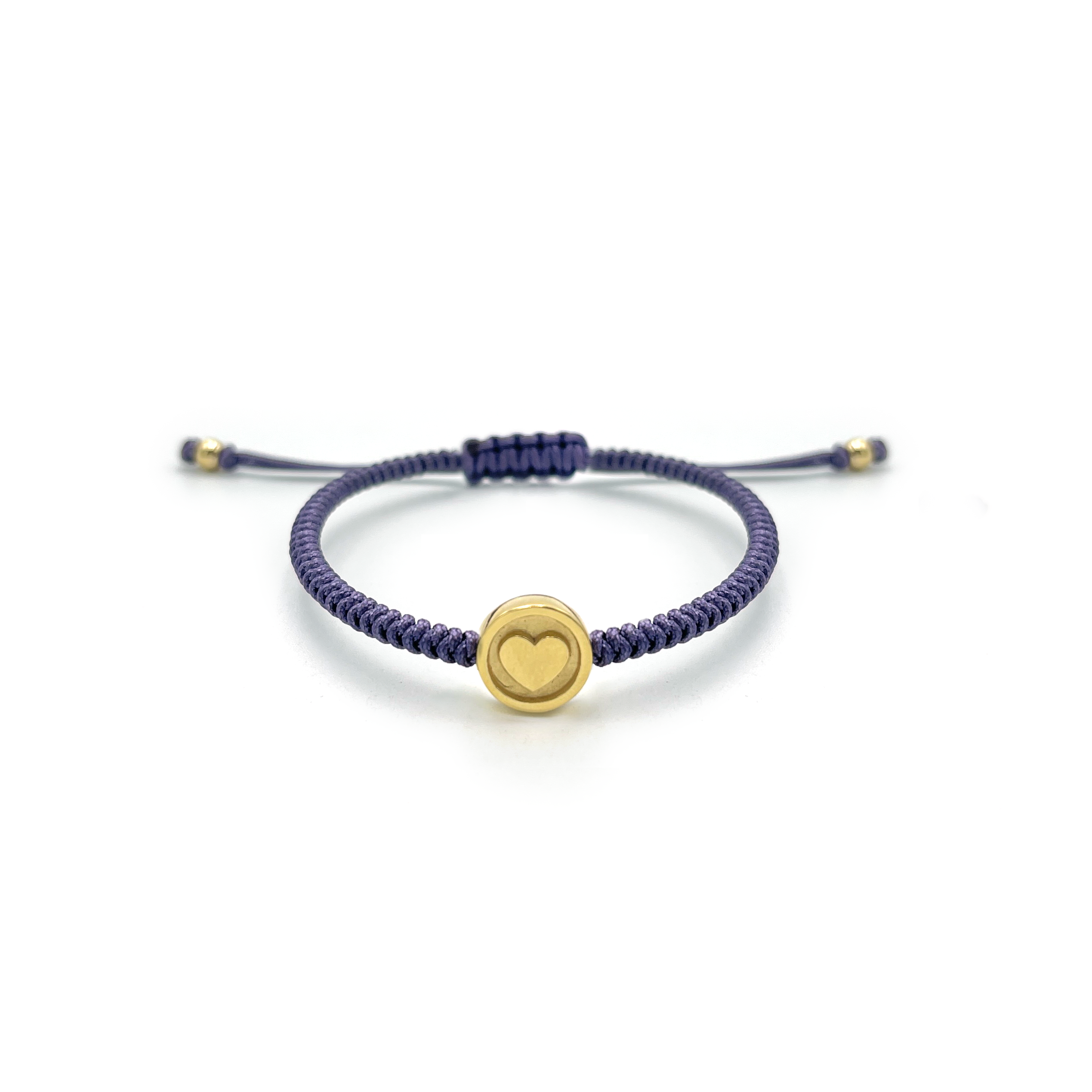 Pulsera Stamp Corazón  (Plata .925 con baño)