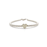 Pulsera Corazón Mediano (Plata .925)