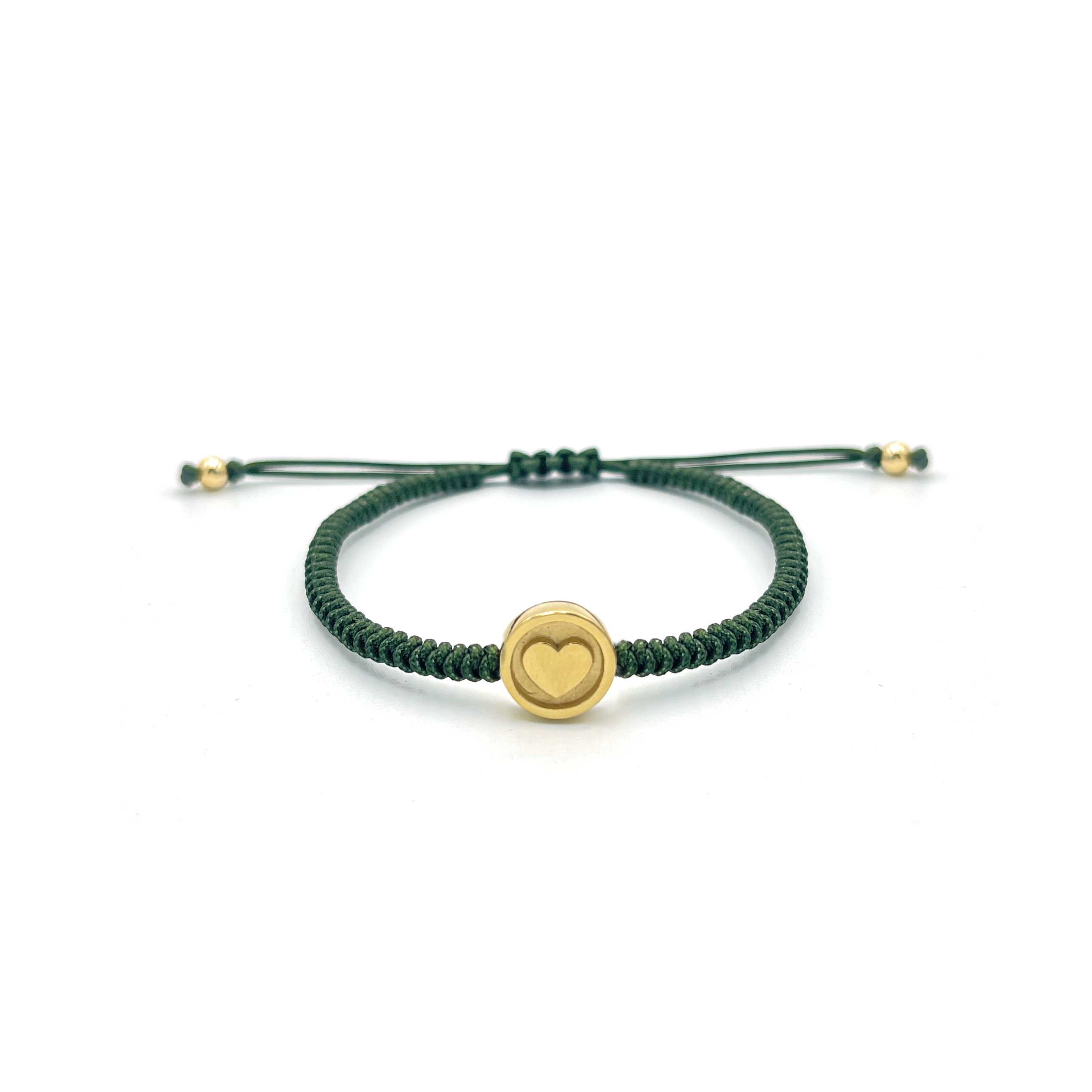 Pulsera Stamp Corazón  (Plata .925 con baño)