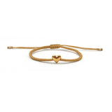 Pulsera Corazón Abombado Chico (Plata .925 con Baño de Oro)