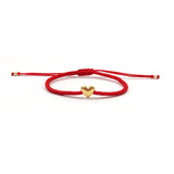 Pulsera Corazón Abombado Chico (Plata .925 con Baño de Oro)