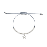 Pulsera Lucky Charm Estrella  (Plata .925)