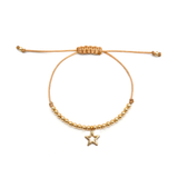 Pulsera Lucky Charm Estrella (Plata .925 con baño)