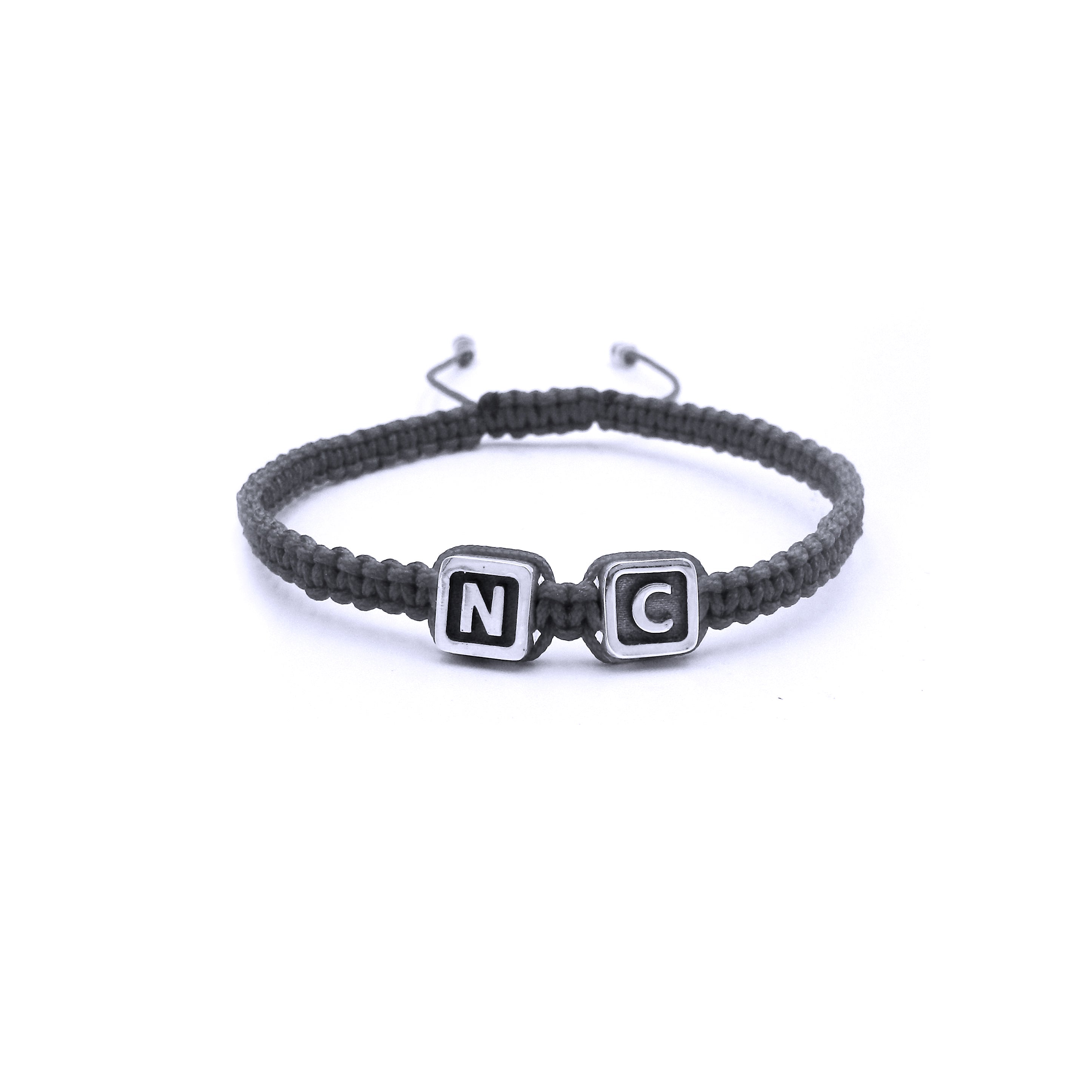 Pulsera Iniciales Negra
