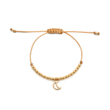 Pulsera Lucky Charm Luna (Plata .925 con baño)