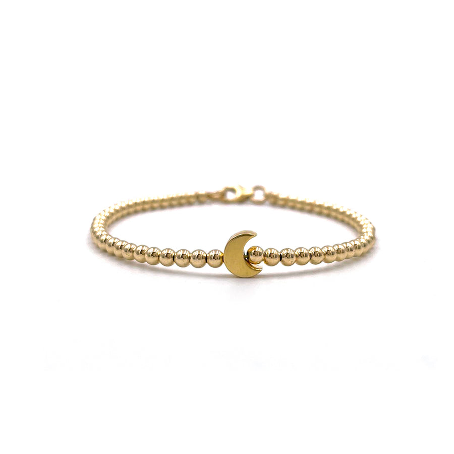 Pulsera Luna Mediano (Oro Laminado Amarillo)