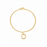 My Initial Pulsera (Plata .925 con Baño de Oro)