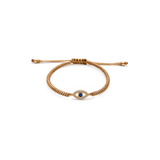 Pulsera Ojito (Plata .925 con Baño de Oro)