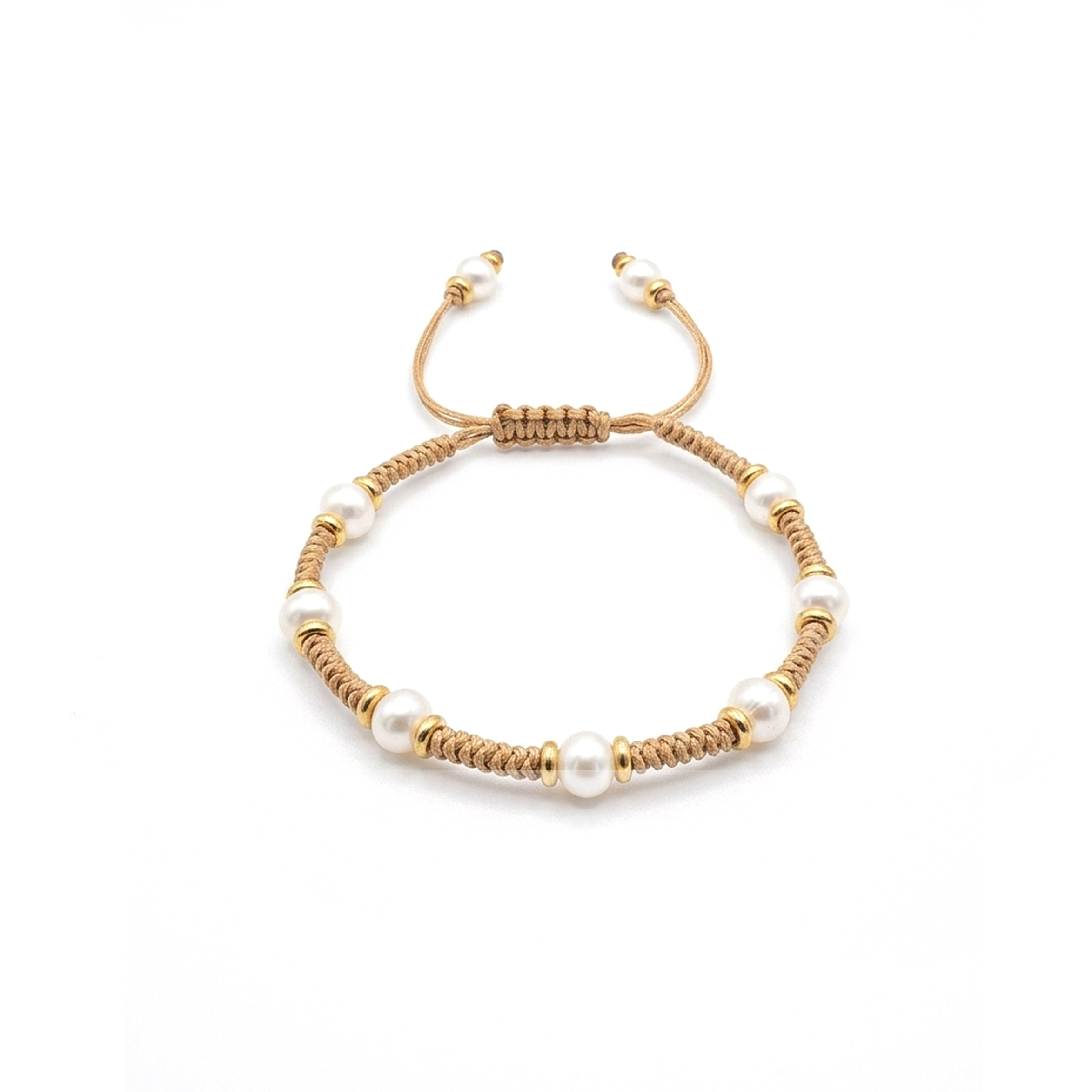 Pulsera Pearl Harmony (Plata .925 con Baño de Oro)