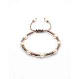 Pulsera Pearl Harmony (Plata .925 con Baño de Oro)