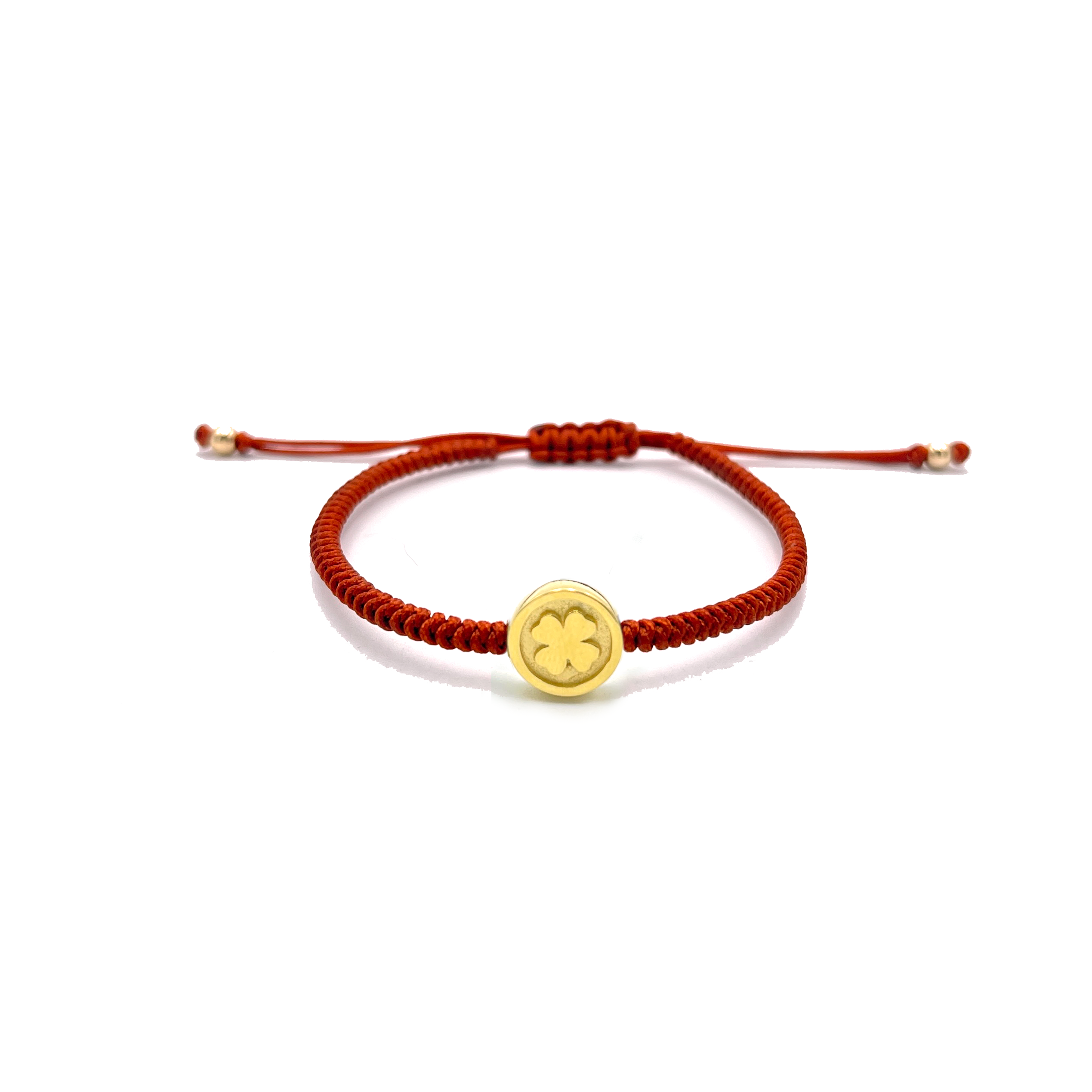 Pulsera Stamp Treból  (Plata .925 con baño)