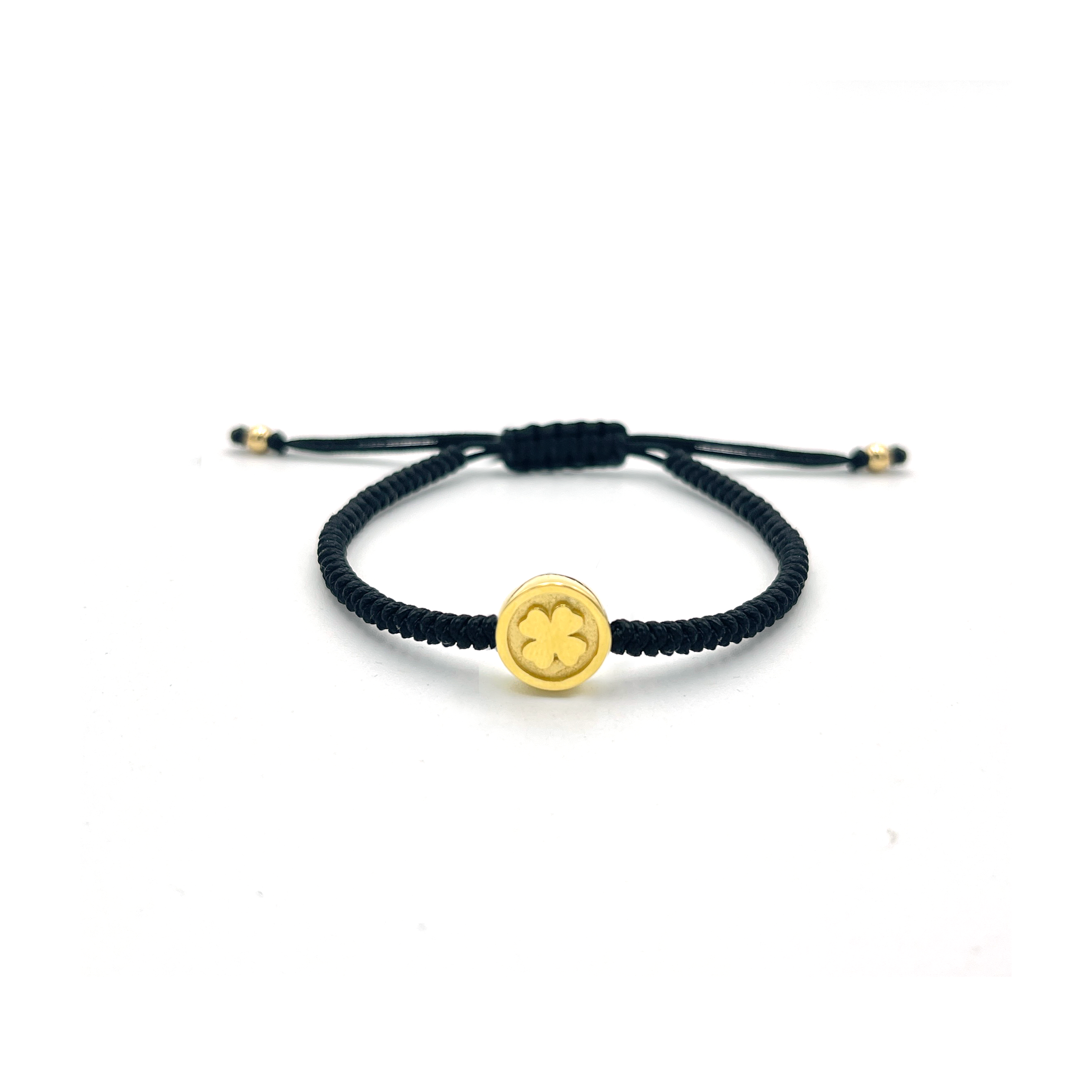 Pulsera Stamp Treból  (Plata .925 con baño)