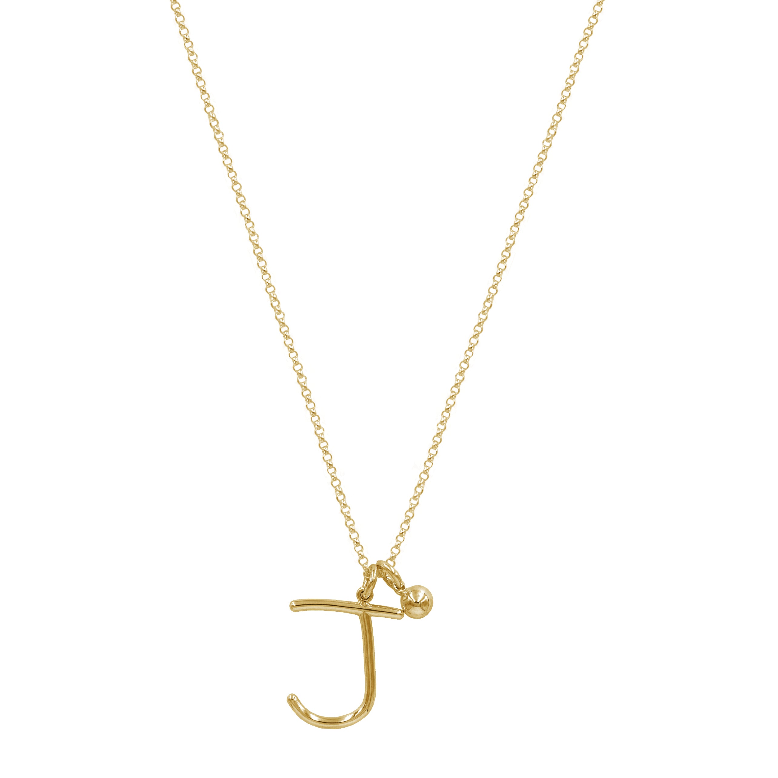 Initial Necklace (Plata .925 con Baño de Oro Amarillo)