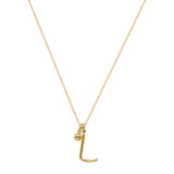 Initial Necklace (Plata .925 con Baño de Oro Amarillo)