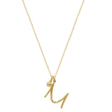 Initial Necklace (Plata .925 con Baño de Oro Amarillo)