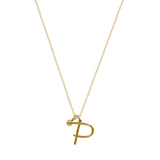 Initial Necklace (Plata .925 con Baño de Oro Amarillo)