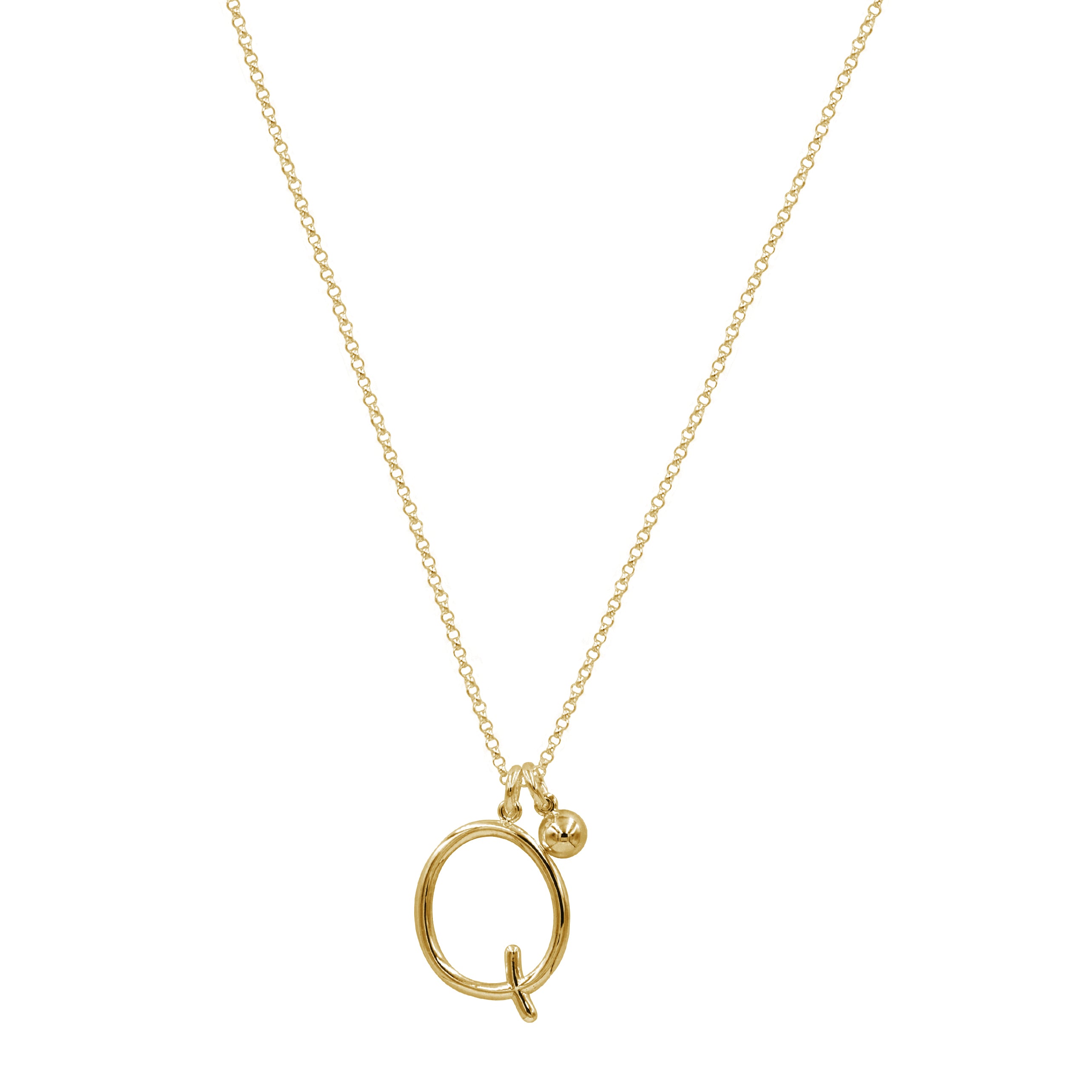Initial Necklace (Plata .925 con Baño de Oro Amarillo)