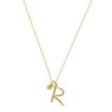 Initial Necklace (Plata .925 con Baño de Oro Amarillo)