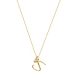 Initial Necklace (Plata .925 con Baño de Oro Amarillo)