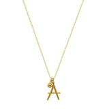 Initial Necklace (Plata .925 con Baño de Oro Amarillo)