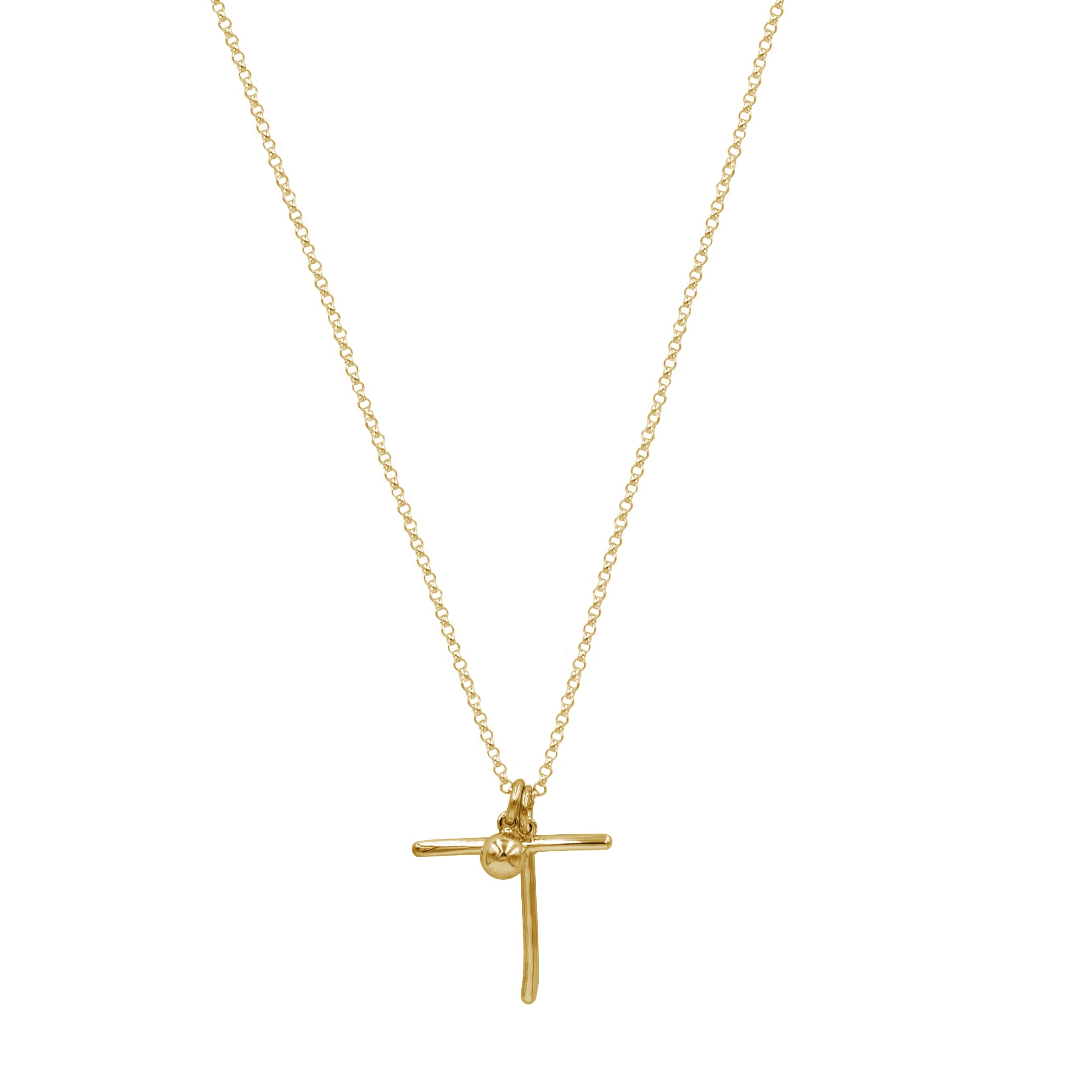 Initial Necklace (Plata .925 con Baño de Oro Amarillo)