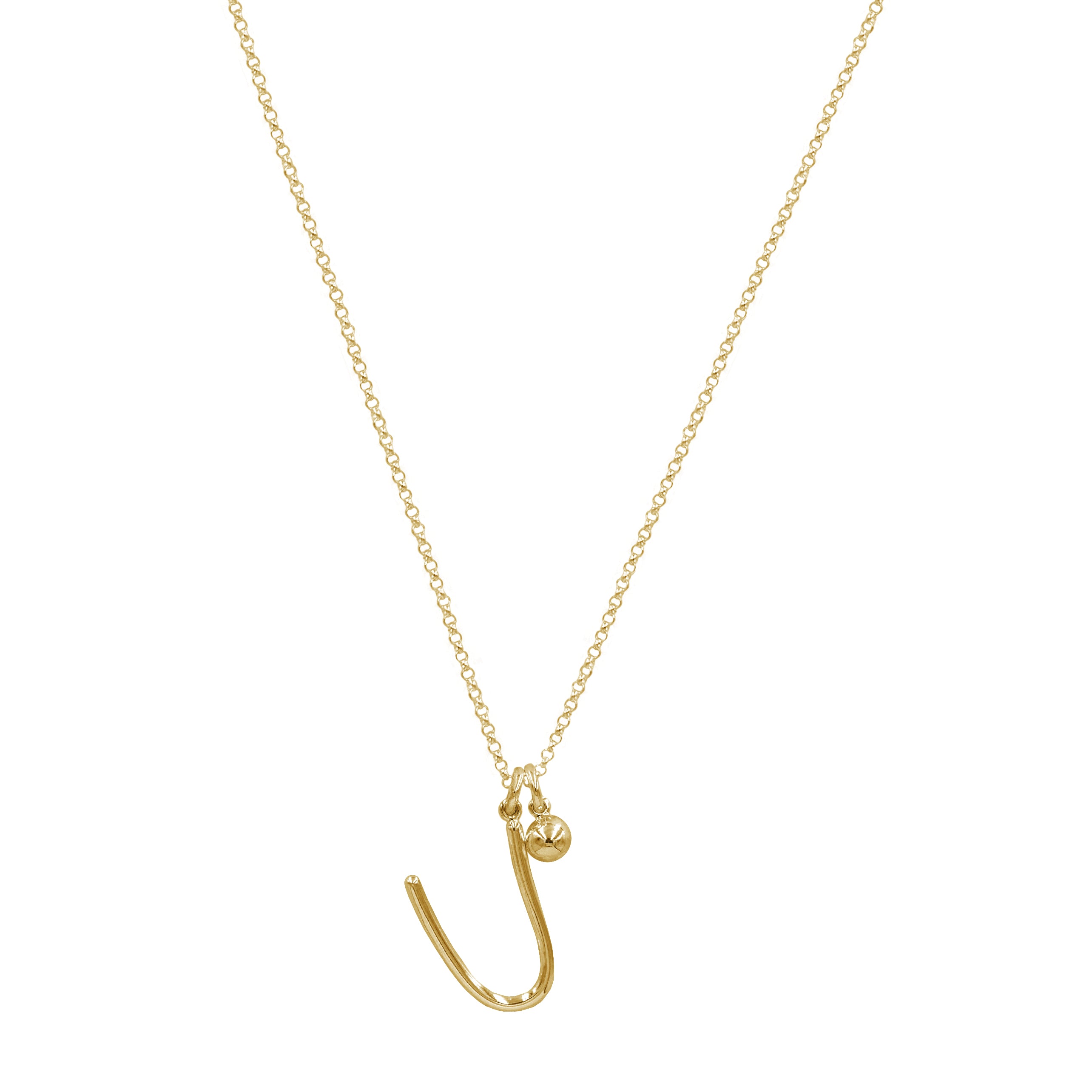 Initial Necklace (Plata .925 con Baño de Oro Amarillo)