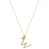 Initial Necklace (Plata .925 con Baño de Oro Amarillo)